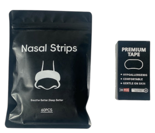 Premium Mouth Tape and Nasal Strip Combo Pack